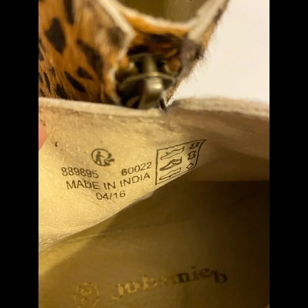 Johnny B’s by Boden Pony Hair Cheetah Booties